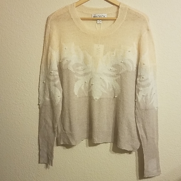 Wildfox Pearl Embellished Sweater , NWT - Picture 3 of 8